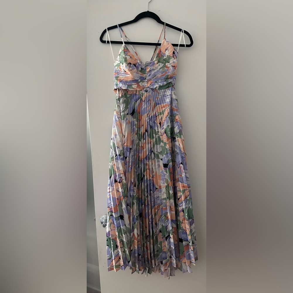 ASTR the Label - Blythe Dress in Coral Multi - Size S